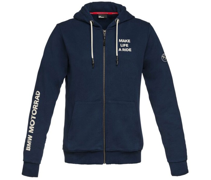 BMW Motorrad Zip Hoodie Make Life A Ride Γυναικείο Σκούρο Μπλε ΕΝΔΥΣΗ